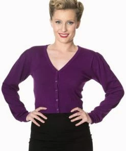 Banned Little Luxury Cropped Cardigan -ROCKABILLY TOPS Shop Little Luxury Cropped Cardigan Banned 15 300x