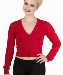 Banned Little Luxury Cropped Cardigan -ROCKABILLY TOPS Shop Little Luxury Cropped Cardigan Banned 7 300x