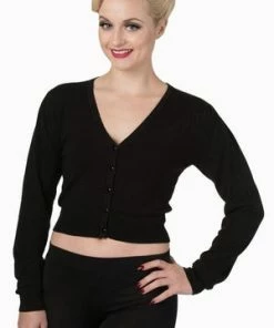 Banned Little Luxury Cropped Cardigan -ROCKABILLY TOPS Shop Little Luxury Cropped Cardigan Banned 9 300x