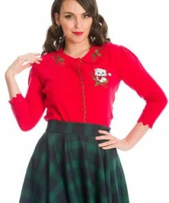 Banned Merry Catmus Cardigan -ROCKABILLY TOPS Shop Merry Catmus Cardigan Banned 3 300x
