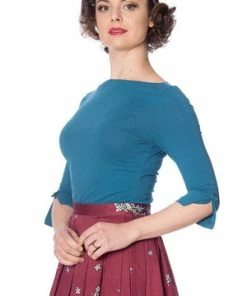 Banned Oonagh Basic Top -ROCKABILLY TOPS Shop Oonagh Basic Top Banned 45 300x