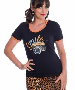 Banned Picture Perfect T-Shirt 9 Banned Picture Perfect T-Shirt -ROCKABILLY TOPS Shop Picture Perfect T Shirt Banned 3 300x