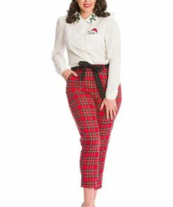 Banned Pocket Cat Blouse -ROCKABILLY TOPS Shop Pocket Cat Blouse Banned 4 300x