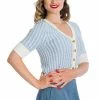 Banned Regatta Race Stripe Knit Cardigan -ROCKABILLY TOPS Shop Regatta Race Stripe Knit Cardigan Banned 300x