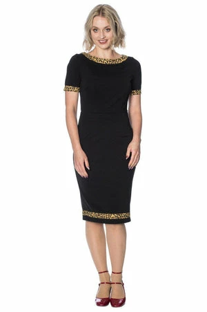 Banned Rock N Roll Leopard Wiggle Dress 7 Banned Rock N Roll Leopard Wiggle Dress - Image 5
