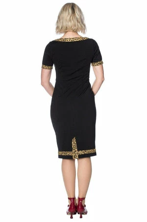 Banned Rock N Roll Leopard Wiggle Dress 8 Banned Rock N Roll Leopard Wiggle Dress - Image 6