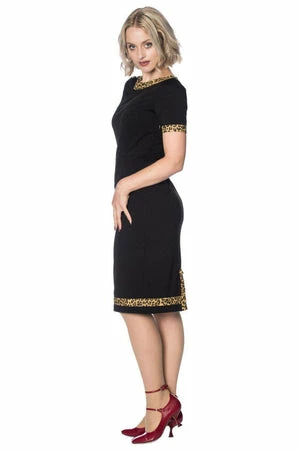 Banned Rock N Roll Leopard Wiggle Dress 9 Banned Rock N Roll Leopard Wiggle Dress - Image 7