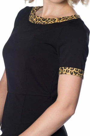 Banned Rock N Roll Leopard Wiggle Dress 10 Banned Rock N Roll Leopard Wiggle Dress - Image 8