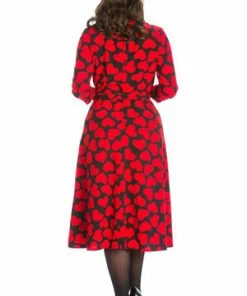 Banned Romance Button Dress -ROCKABILLY TOPS Shop Romance Button Dress Banned 2 300x