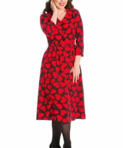 Banned Romance Button Dress -ROCKABILLY TOPS Shop Romance Button Dress Banned 3 300x