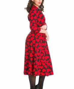 Banned Romance Button Dress -ROCKABILLY TOPS Shop Romance Button Dress Banned 4 300x