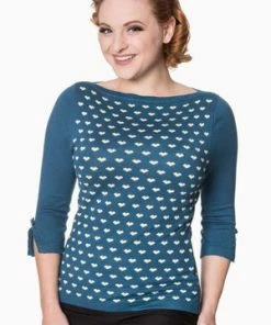 Banned Rules Of The Heart Jersey Top -ROCKABILLY TOPS Shop Rules Of The Heart Jersey Top Banned 14 300x