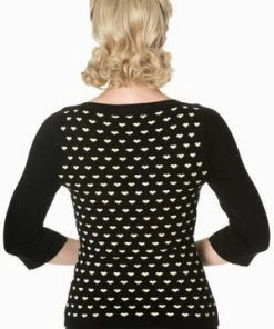 Banned Rules Of The Heart Jersey Top -ROCKABILLY TOPS Shop Rules Of The Heart Jersey Top Banned 6 300x