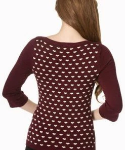 Banned Rules Of The Heart Jersey Top -ROCKABILLY TOPS Shop Rules Of The Heart Jersey Top Banned 8 300x