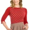 Banned Rules Of The Heart Jersey Top -ROCKABILLY TOPS Shop Rules Of The Heart Jersey Top Banned 300x