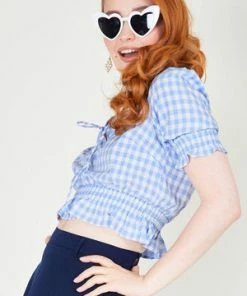 Voodoo Vixen Sadie Gingham Top 17 Voodoo Vixen Sadie Gingham Top -ROCKABILLY TOPS Shop Sadie Gingham Top Voodoo Vixen 3 300x