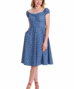 Banned Sherry Spot Fit & Flare Dress -ROCKABILLY TOPS Shop Sherry Spot Fit Flare Dress Banned 3 300x