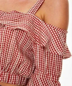 Voodoo Vixen Sophia Loren Gingham Ruffle Crop Top 11 Voodoo Vixen Sophia Loren Gingham Ruffle Crop Top -ROCKABILLY TOPS Shop Sophia Loren Gingham Ruffle Crop Top Voodoo Vixen 5 300x