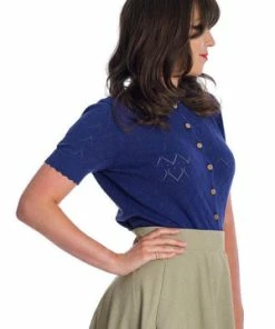 Banned Summer Scallop Cardigan -ROCKABILLY TOPS Shop Summer Scallop Cardigan Banned 11 300x