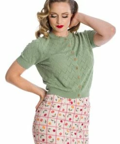 Banned Summer Scallop Cardigan -ROCKABILLY TOPS Shop Summer Scallop Cardigan Banned 3 300x