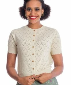 Banned Summer Scallop Cardigan -ROCKABILLY TOPS Shop Summer Scallop Cardigan Banned 5 300x