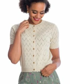 Banned Summer Scallop Cardigan -ROCKABILLY TOPS Shop Summer Scallop Cardigan Banned 7 300x