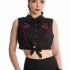 Banned Death By Cherry Shirt 2 Banned Death By Cherry Shirt -ROCKABILLY TOPS Shop TR32021BLK 20SH60053BLK 0874 300x