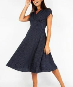 Voodoo Vixen Tabby Polka Dot Tea Dress 37 Voodoo Vixen Tabby Polka Dot Tea Dress -ROCKABILLY TOPS Shop Tabby Polka Dot Tea Dress Voodoo Vixen 16 300x