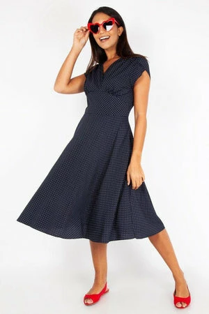 Voodoo Vixen Tabby Polka Dot Tea Dress 18 Voodoo Vixen Tabby Polka Dot Tea Dress - Image 16