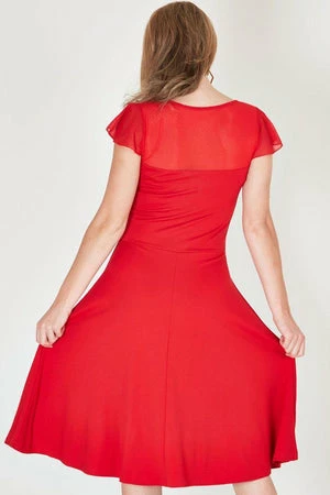 Voodoo Vixen Victoria Flutter Sleeve Dress 4 Voodoo Vixen Victoria Flutter Sleeve Dress - Image 2