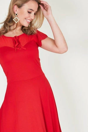 Voodoo Vixen Victoria Flutter Sleeve Dress 6 Voodoo Vixen Victoria Flutter Sleeve Dress - Image 4