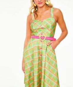Voodoo Vixen Vita Rainbow Tartan Summer Dress -ROCKABILLY TOPS Shop Vita Rainbow Tartan Summer Dress Voodoo Vixen 11 300x
