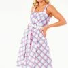 Voodoo Vixen Vita Rainbow Tartan Summer Dress