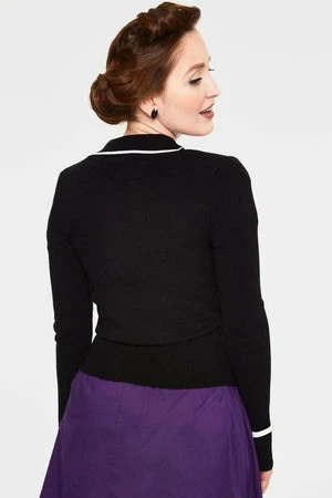 Voodoo Vixen Winifred Pointy Collar Cardigan 4 Voodoo Vixen Winifred Pointy Collar Cardigan - Image 2