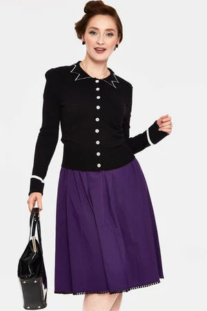 Voodoo Vixen Winifred Pointy Collar Cardigan 5 Voodoo Vixen Winifred Pointy Collar Cardigan - Image 3