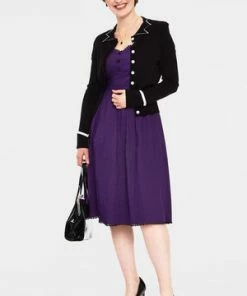 Voodoo Vixen Winifred Pointy Collar Cardigan 10 Voodoo Vixen Winifred Pointy Collar Cardigan -ROCKABILLY TOPS Shop Winifred Pointy Collar Cardigan Voodoo Vixen 4 300x