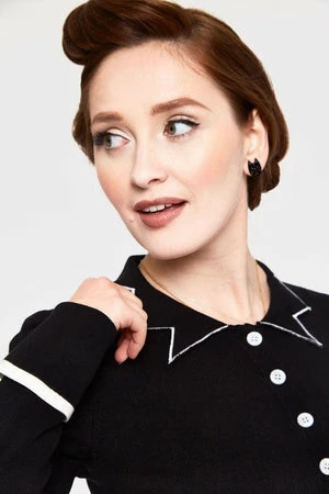 Voodoo Vixen Winifred Pointy Collar Cardigan 7 Voodoo Vixen Winifred Pointy Collar Cardigan - Image 5