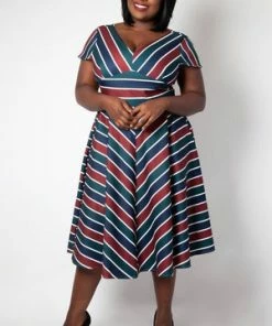 Voodoo Vixen Addison Striped Swing Dress 15 Voodoo Vixen Addison Striped Swing Dress -ROCKABILLY TOPS Shop addison striped swing dress voodoo vixen 7 300x
