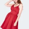 Voodoo Vixen Adjustable Strap Solid Flare Dress -ROCKABILLY TOPS Shop adjustable strap solid flare dress dra 9526 01.1485 300x