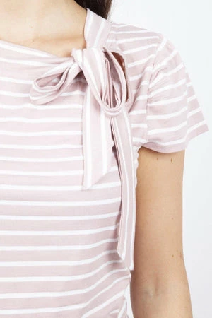 Voodoo Vixen Alexa Collar Bow Stripe Top 5 Voodoo Vixen Alexa Collar Bow Stripe Top - Image 3