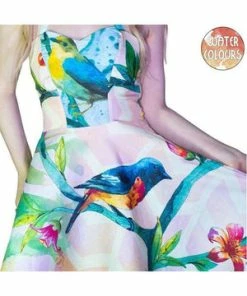 Dr Faust American Robin Henna Pastel Mini Dress - Leonie -ROCKABILLY TOPS Shop american robin henna pastel mini dress leonie dr faust 3 300x