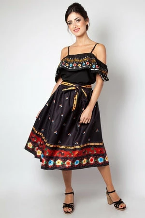 Voodoo Vixen Anna Embroidered Ruffle Top 9 Voodoo Vixen Anna Embroidered Ruffle Top - Image 7