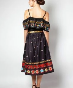 Voodoo Vixen Anna Embroidered Ruffle Top 18 Voodoo Vixen Anna Embroidered Ruffle Top -ROCKABILLY TOPS Shop anna embroidered ruffle top voodoo vixen 8 300x