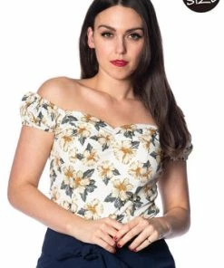 Banned Beach Babe Top -ROCKABILLY TOPS Shop beach babe top banned 6 300x