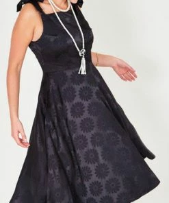 Voodoo Vixen Begonia Floral Skater Dress