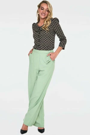 Voodoo Vixen Bettie Black Art Deco Print Inspired Blouse 7 Voodoo Vixen Bettie Black Art Deco Print Inspired Blouse - Image 5