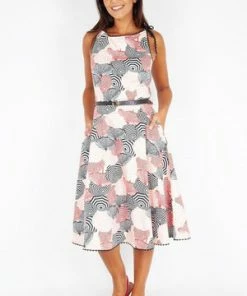 Voodoo Vixen Bettie Parasole Print Dress -ROCKABILLY TOPS Shop bettie parasole print dress voodoo vixen 3 300x