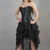 Burleska Beverly Prom Corset Dress In Black Taffeta 1 Burleska Beverly Prom Corset Dress In Black Taffeta -ROCKABILLY TOPS Shop beverly prom corset dress in black taffeta burleska 300x