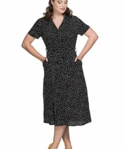 Banned Black Spot Dress -ROCKABILLY TOPS Shop black spot dress banned 4 300x