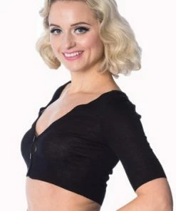 Banned Bobby Basic Plus Size Cardigan -ROCKABILLY TOPS Shop bobby basic plus size cardigan banned 4 300x